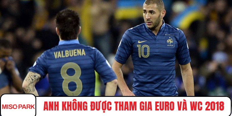 Anh không được tham gia Euro và WC 2018