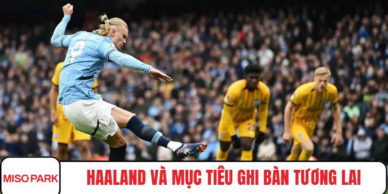Haaland và mục tiêu ghi bàn tương lai