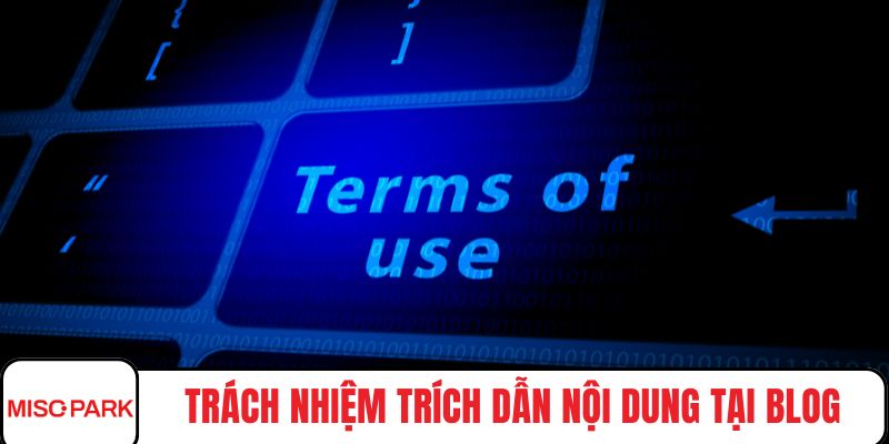 Trách nhiệm trích dẫn nội dung tại blog
